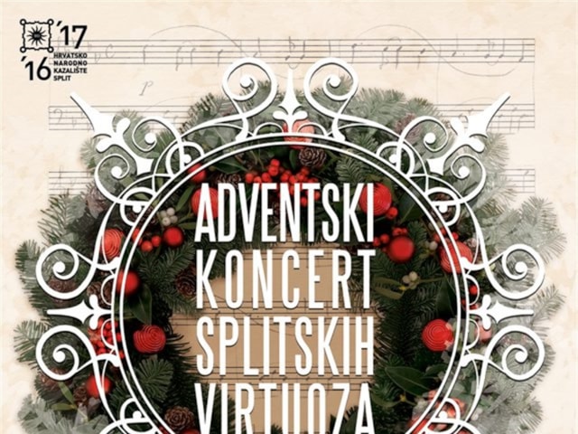 Splitski virtuozi – Adventski koncert i degustacija vina u subotu 10.prosinca u 20h u HNK Split