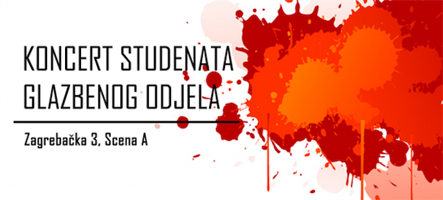 Koncert studenata Glazbenog odjela