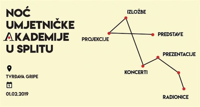 NOĆ UMJETNIČKE AKADEMIJE U SPLITU