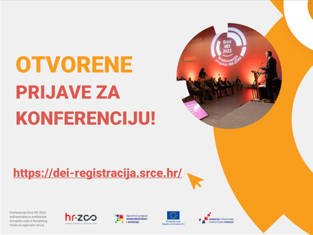 Konferencija Dani e-infrastrukture Srce DEI 2023 i završna konferencija HR-ZOO