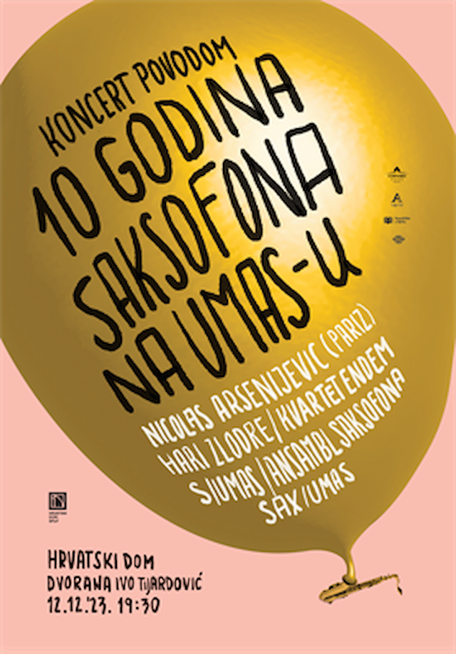 Koncert povodom 10 godina saksofona na UMAS-u