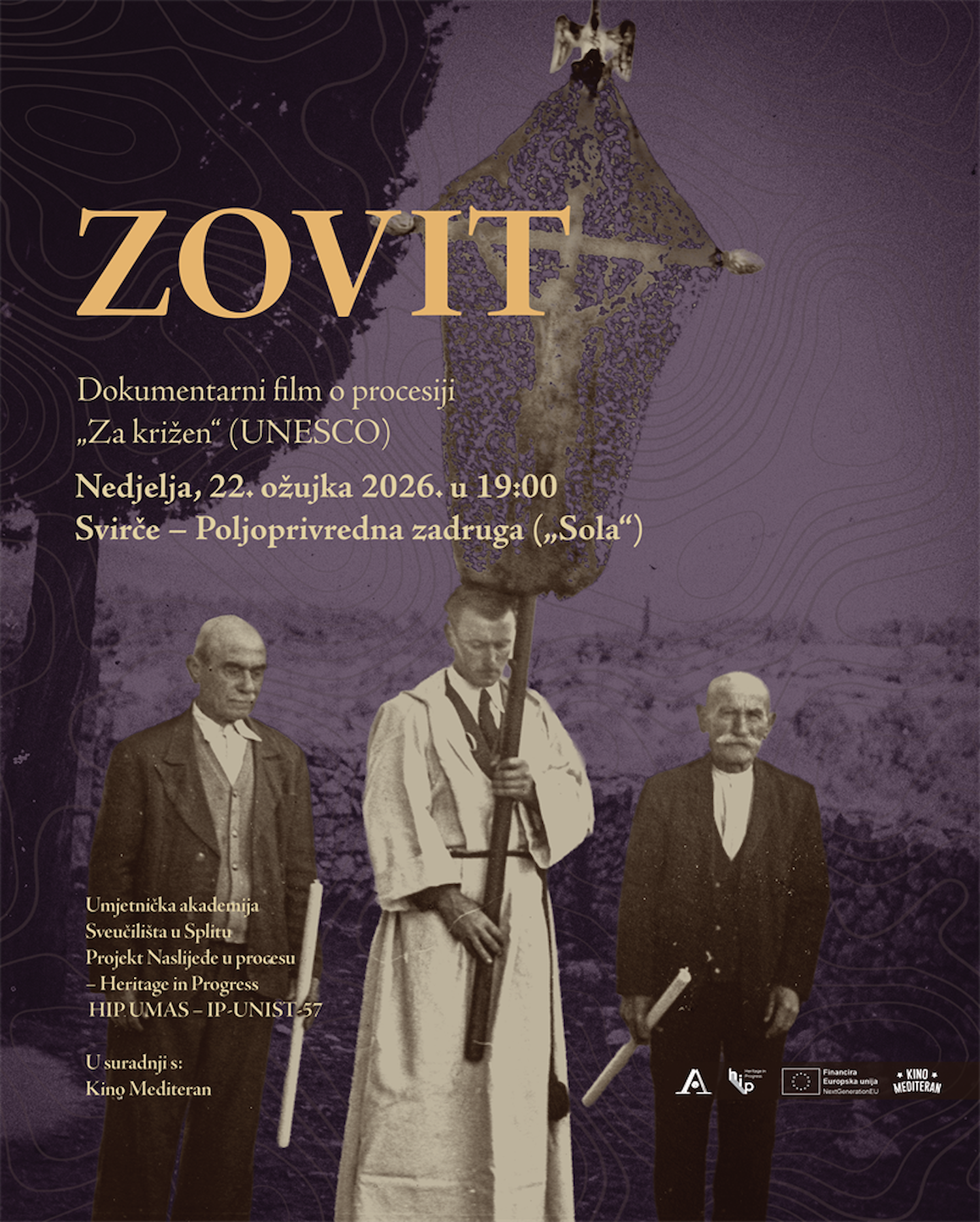 Zovit u Svirčima – projekcija dokumentarnog filma o procesiji „Za križen“