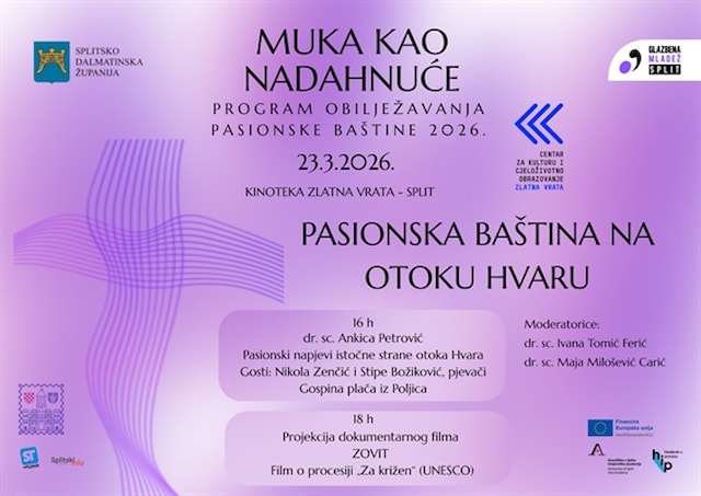 Pasionska baština na otoku Hvaru u Kinoteci Zlatna vrata