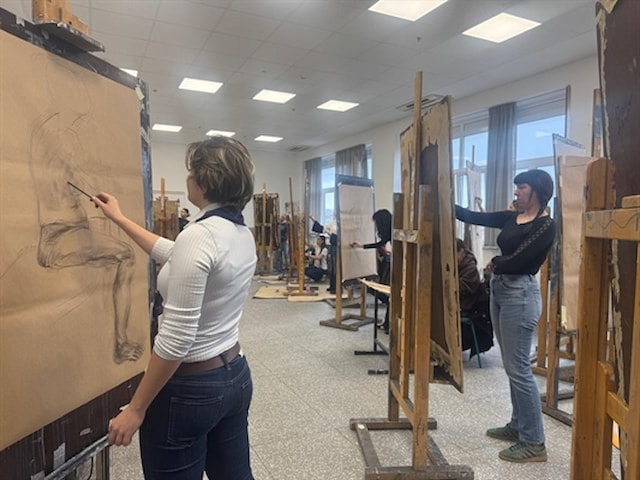 Radionica crtanja akta za maturante Škole likovnih umjetnosti iz Splita