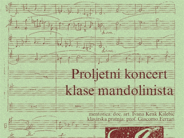 Proljetni koncert klase mandolinista