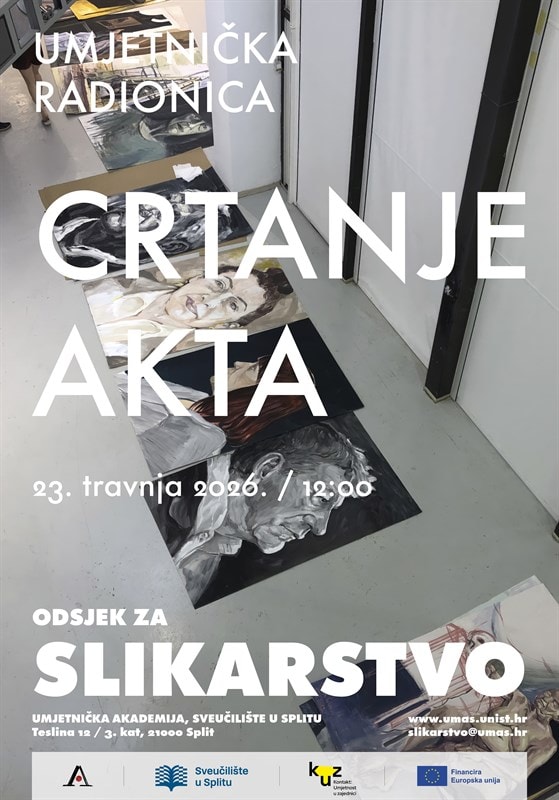 Radionica crtanja akta za maturante Škole za dizajn, grafiku i održivu gradnju iz Splita