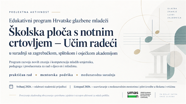 Edukativni program Hrvatske glazbene mladeži „Školska ploča s notnim crtovljem – Učim radeći“