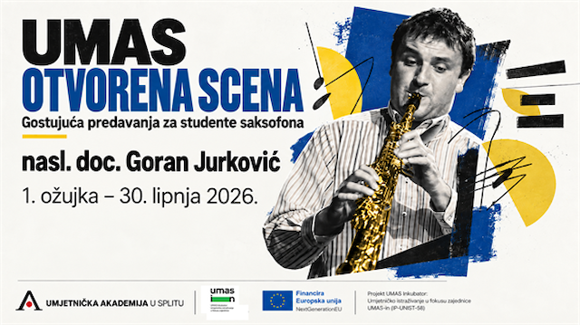Gostujuća predavanja Gorana Jurkovića za studente saksofona UMAS-a