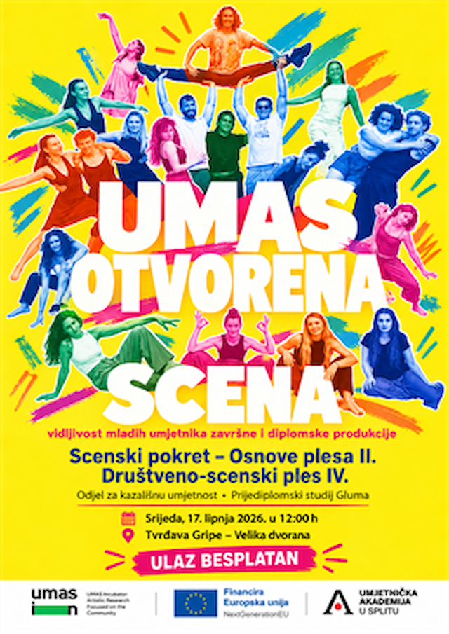 UMAS OTVORENA SCENA – održane izvedbe iz kolegija Scenski pokret