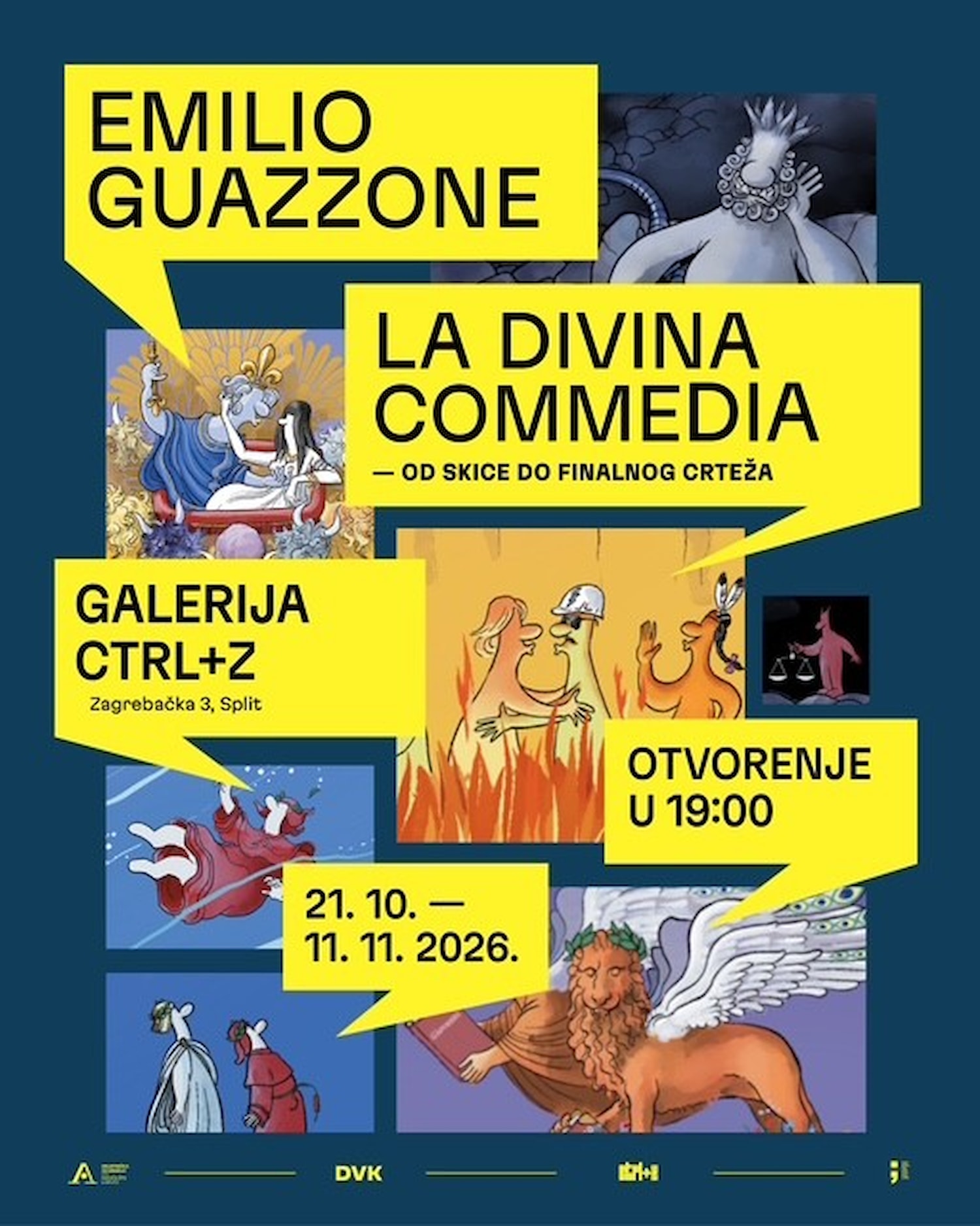 Otvorenje izložbe Emilia Guazzone „LA DIVINA COMMEDIA — od skice do finalnog crteža"
