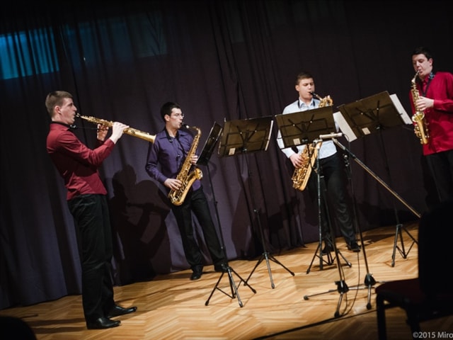 Koncert studenata saksofona UMAS-a i AUNS-a @ polukružna dvorana Teatra &TD